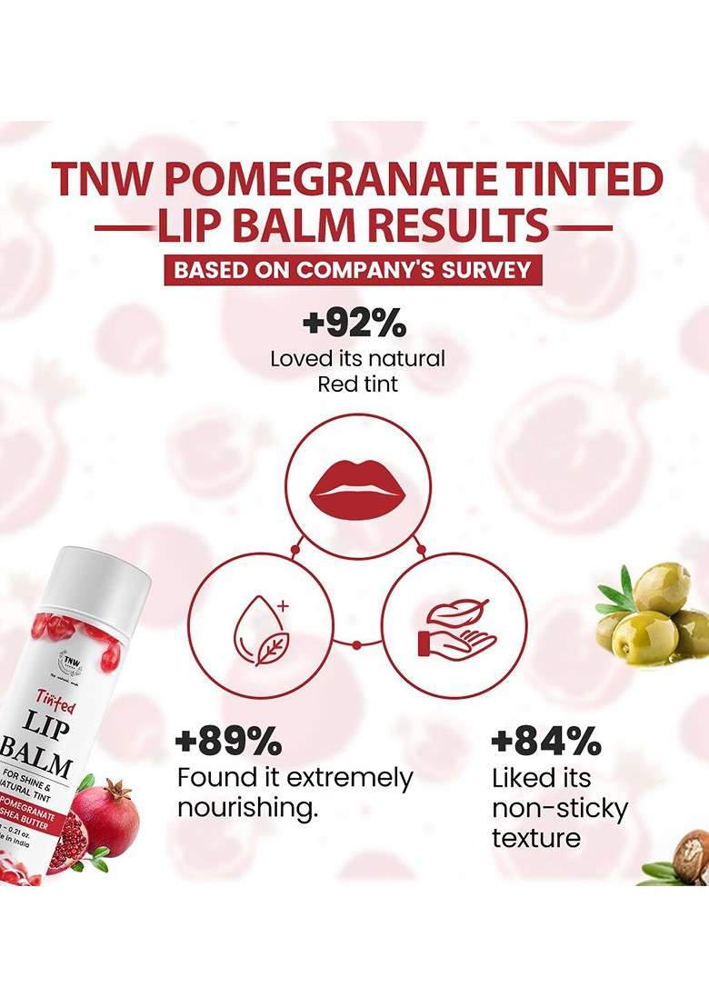 Tnw The Natural Wash Pomegranate Tinted Lip Balm 6G - Indya