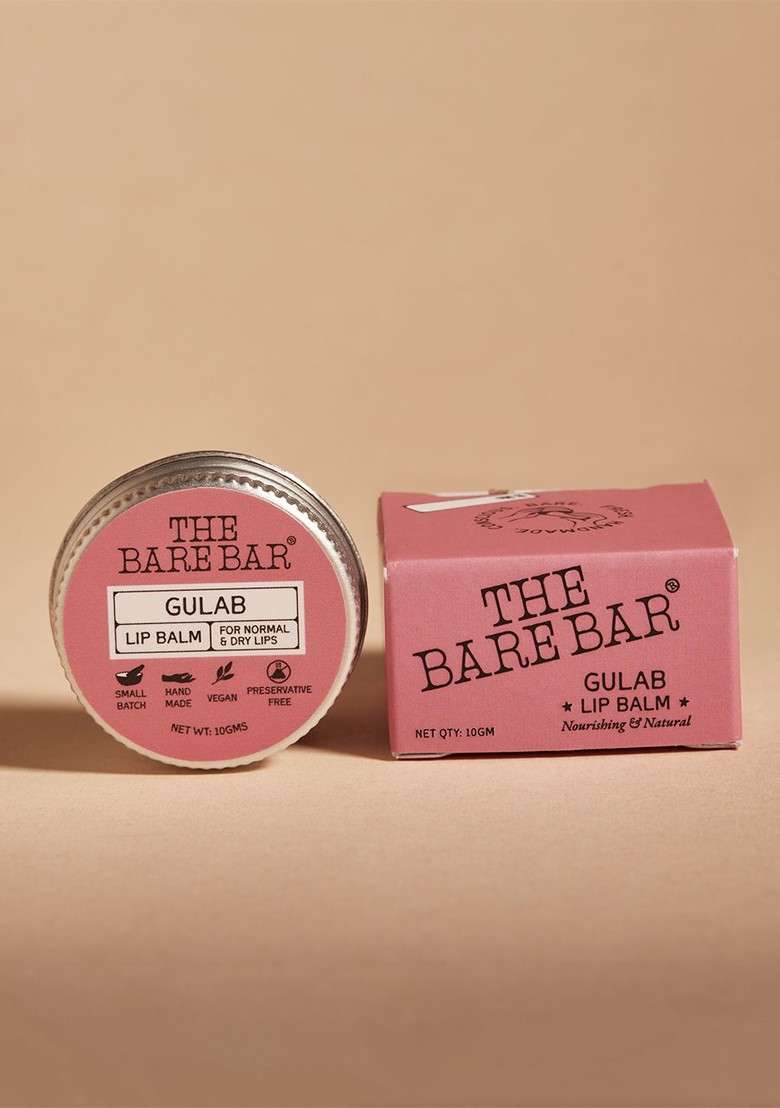 The Bare Bar Gulab Lip Balm 10 G - Indya