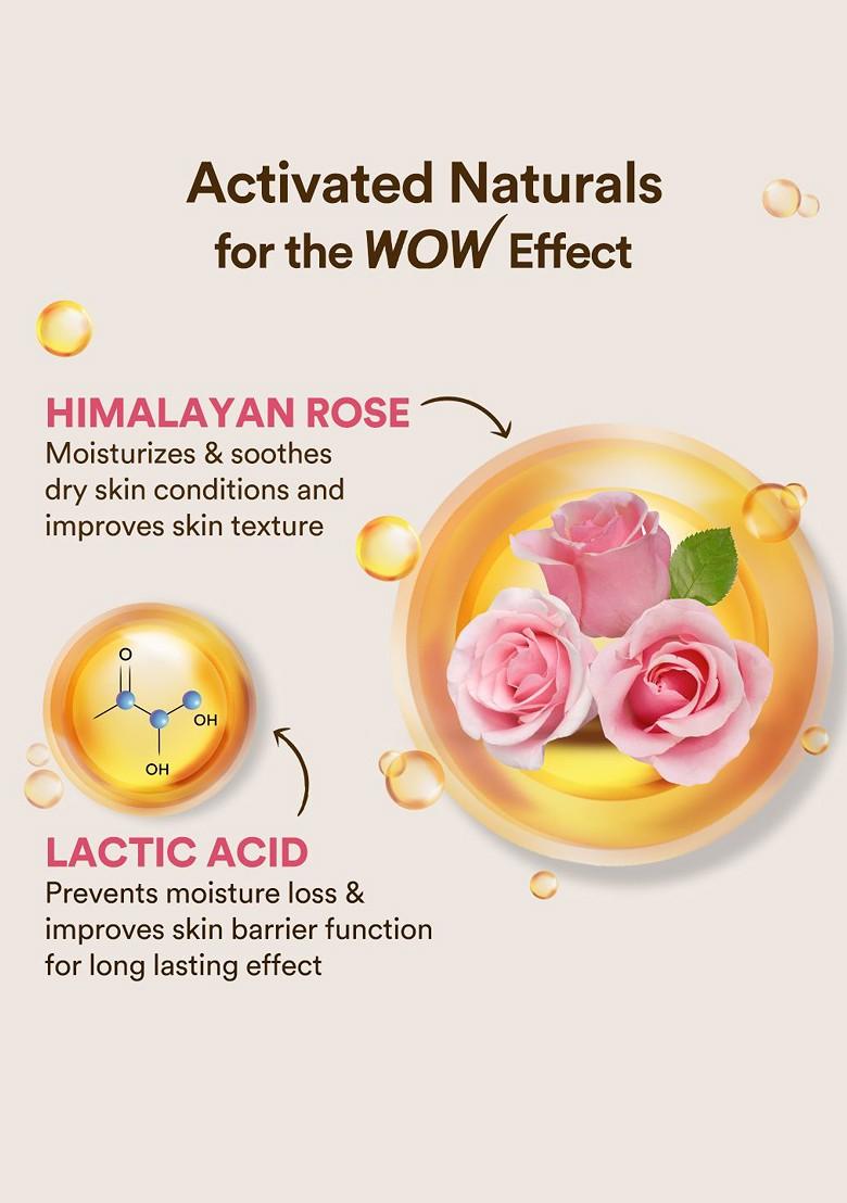 Wow Skin Science Himalayan Rose Body Lotion For Light Hydration With Water 400Ml