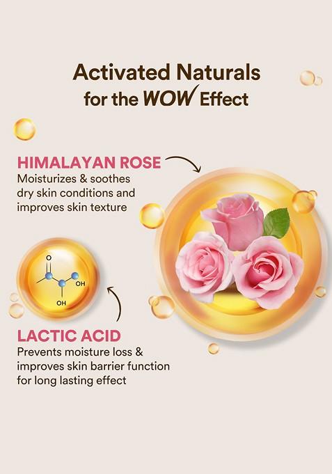 Wow Skin Science Himalayan Rose Body Lotion For Light Hydration With Water 400Ml
