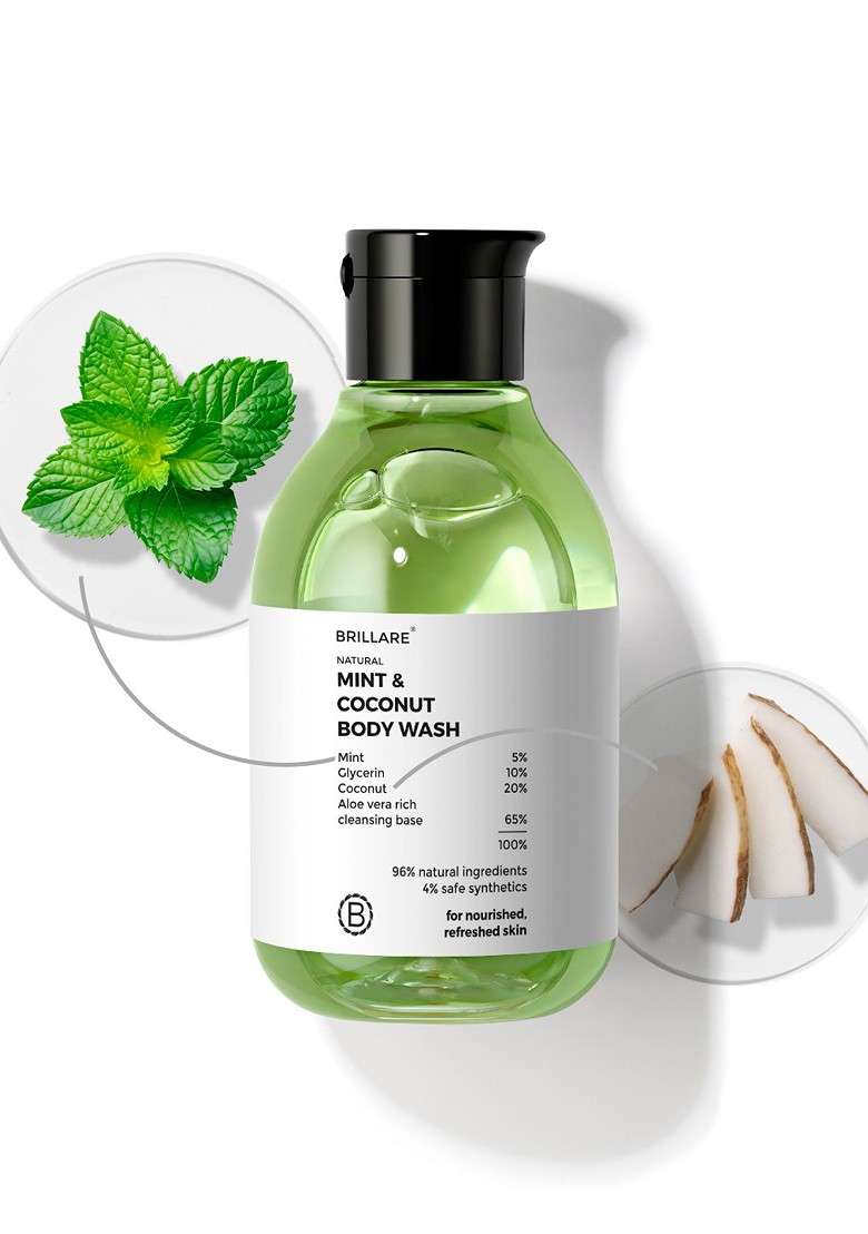 Brillare Mint Coconut Body Wash 200 Ml - Indya