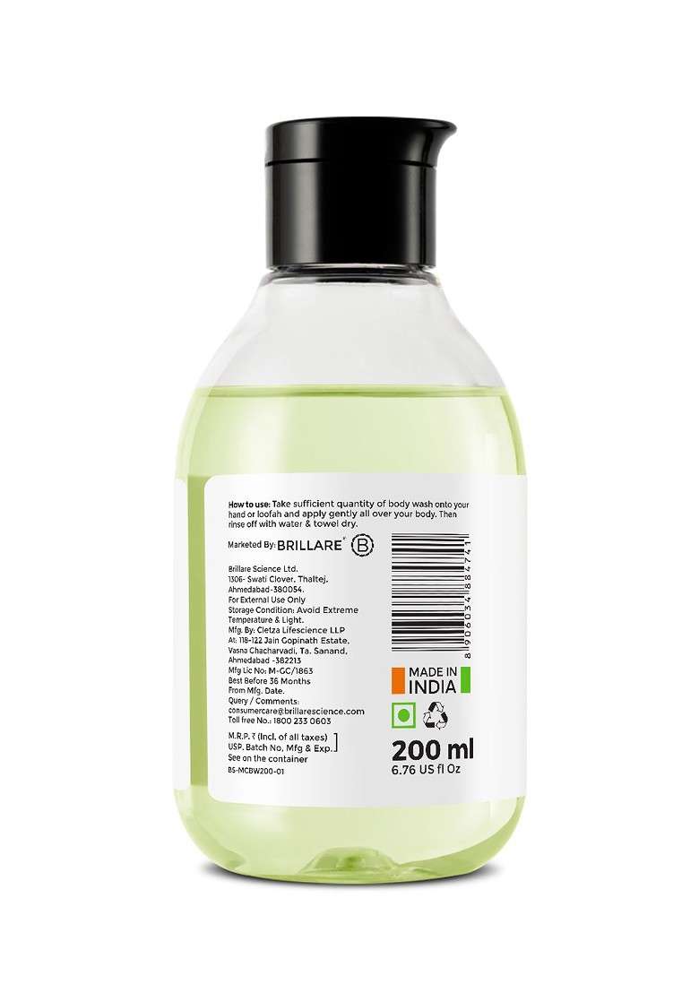 Brillare Mint Coconut Body Wash 200 Ml - Indya