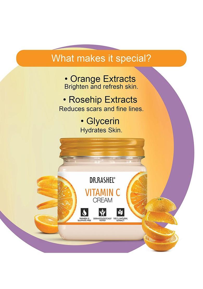 Dr Rashel Vitamin C Face Body Cream For Moisturization 380 Ml