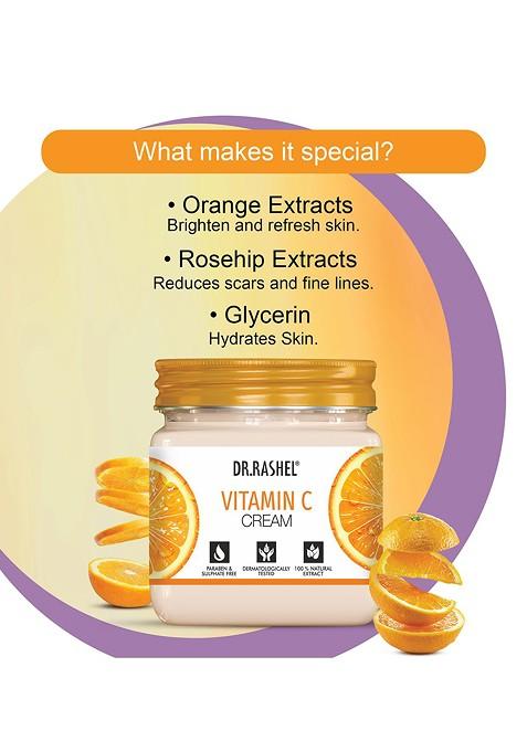 Dr Rashel Vitamin C Face Body Cream For Moisturization 380 Ml