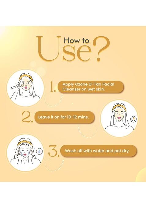 Ozone D Tan Facial Cleanser 250G