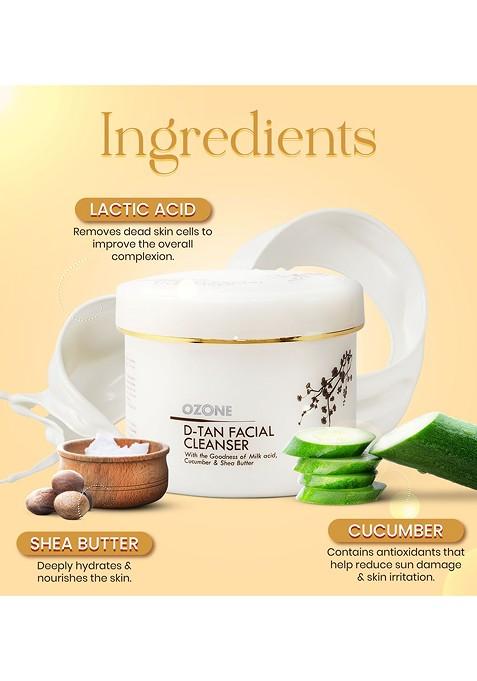 Ozone D Tan Facial Cleanser 250G