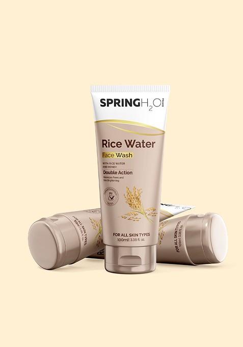 Spring H2O Skin Brightening Rice Water Face Wash With Honey 100 Ml