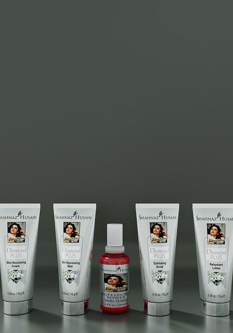 Shahnaz Husain Diamond Plus 5 Step Facial Kit 10G Each