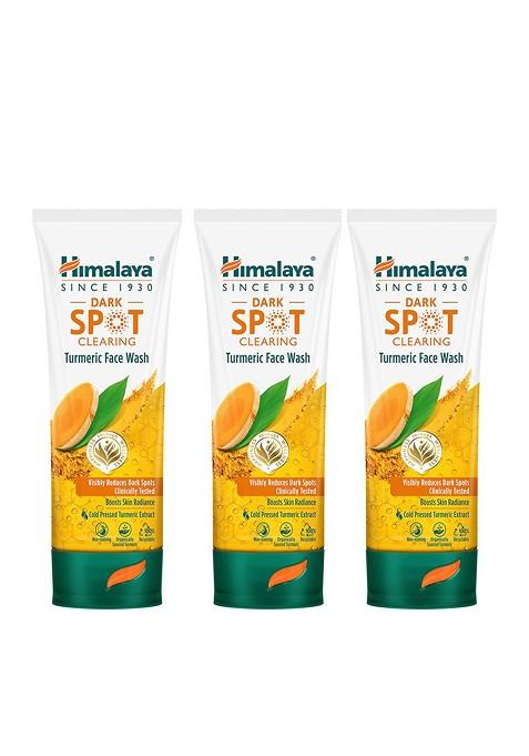 Himalaya Set Of 3 Dark Spot Clearing Turmeric Face Wash 100 Ml Each