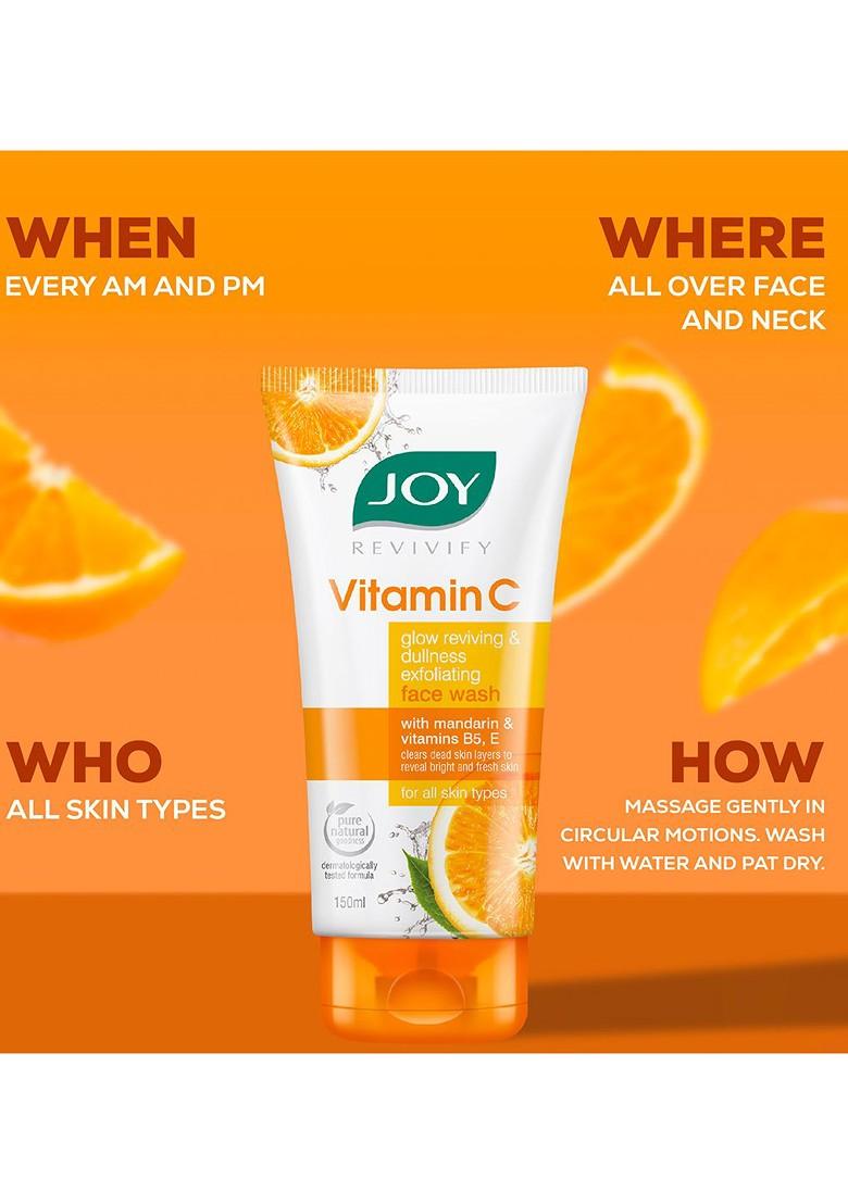 Joy Brightening Vitamin C Face Wash Forglowing Skin 150Ml