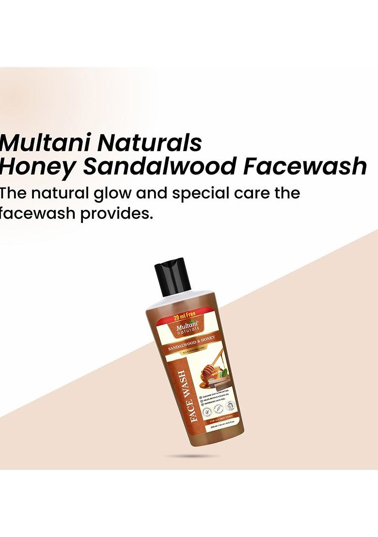 Multani Naturals Sandalwood Honey Face Wash 250 Ml