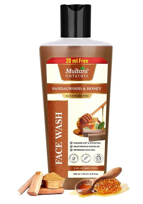 Multani Naturals Sandalwood Honey Face Wash 250 Ml