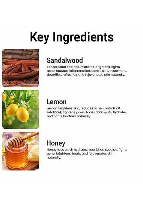 Multani Naturals Sandalwood Honey Face Wash 250 Ml