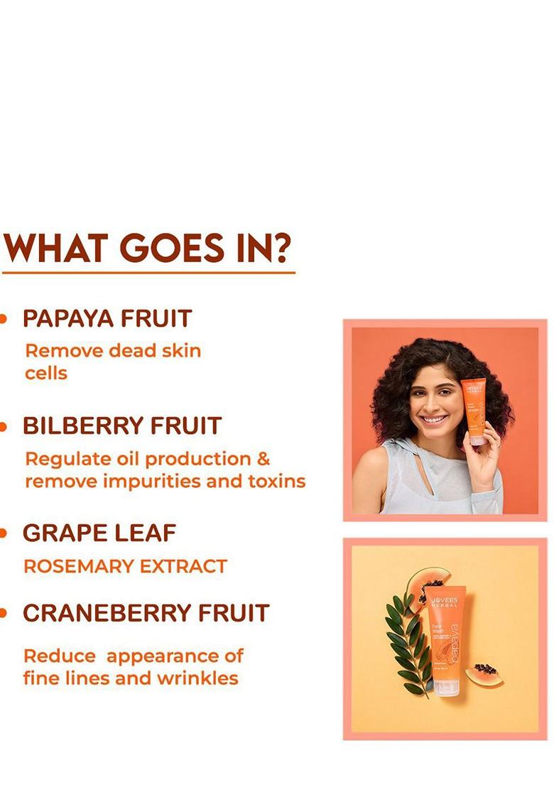 Jovees Papaya Face Wash For Glowing Brightening Skin 50 Ml