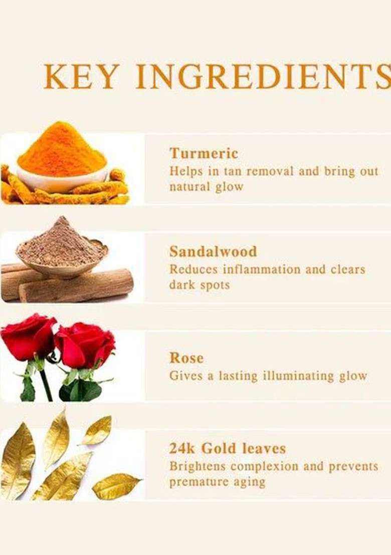 Lotus Herbals Set Of 4 Radiance Boost Ubtan Gold Facial Kit 47G Each - Indya