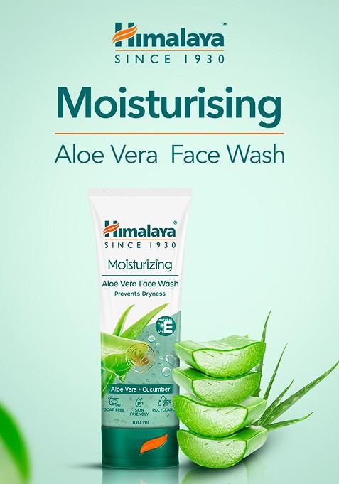 Himalaya Set Of 3 Moisturizing Aloe Vera Face Wash With Natural Vitamin E 200Ml Each