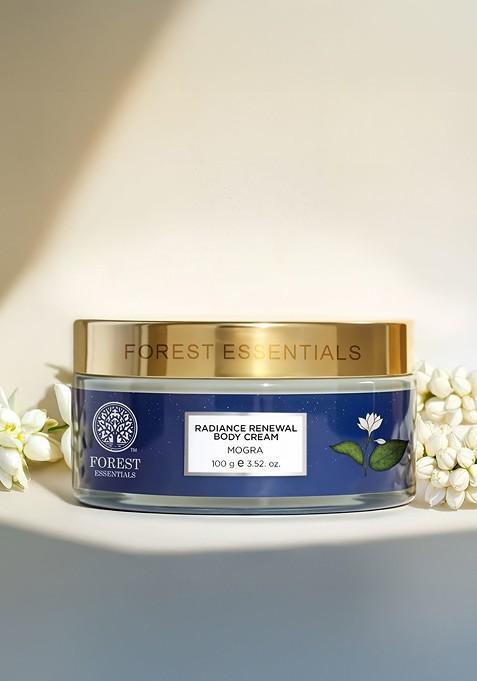 Forest Essentials Mogra Radiance Renewal Body Cream For Dry Skin Repair 100G