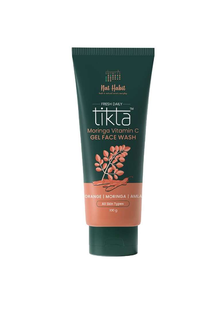Nat Habit Tikta Moringa Vitamin C Gel Face Wash With Orange Amla 100G - Indya
