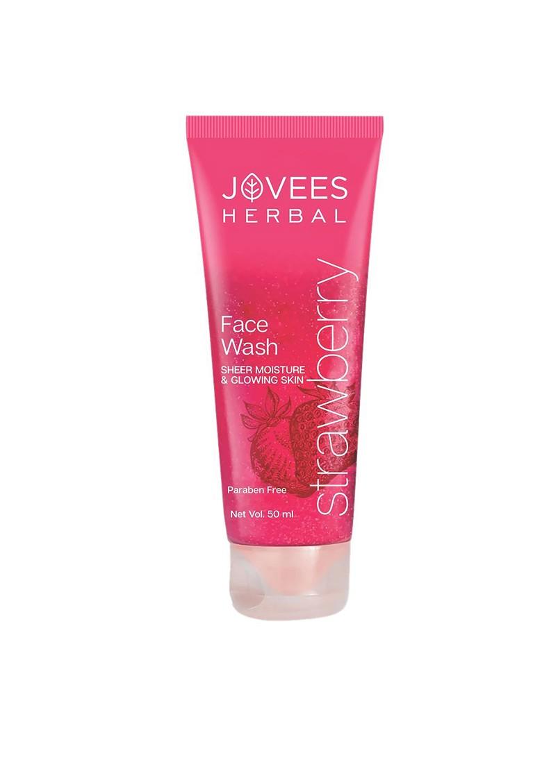 Jovees Strawberry Face Wash For Hydrating Glowing Skin 50 Ml