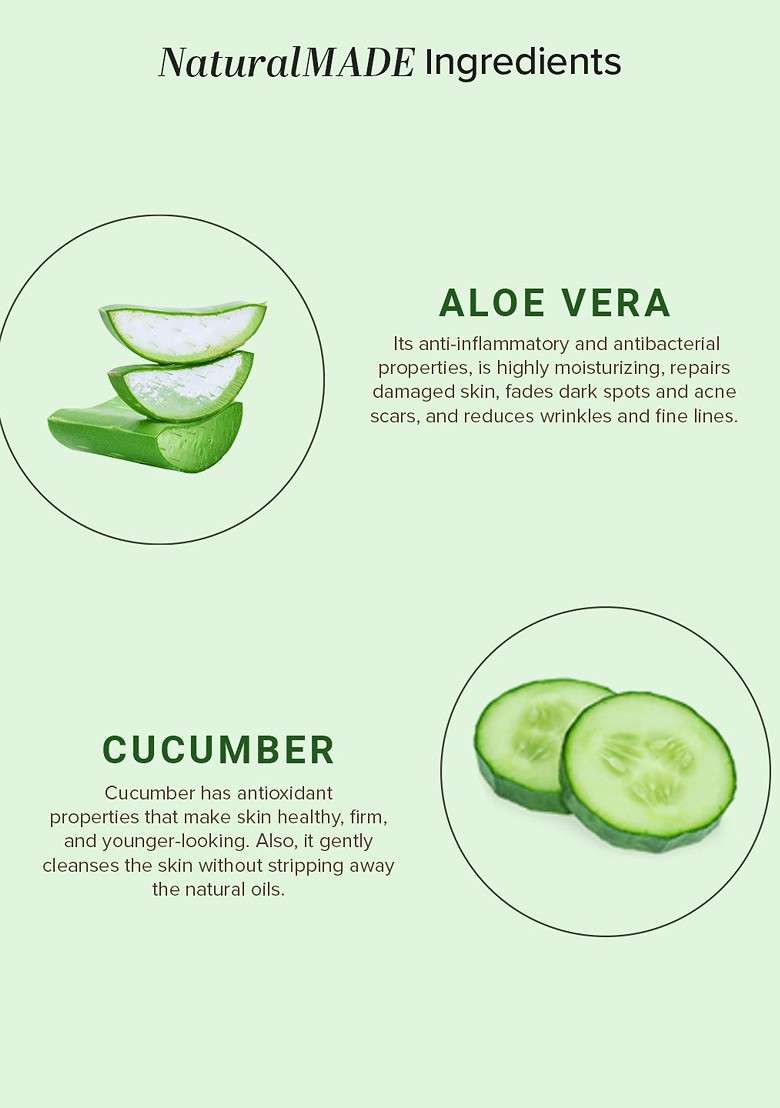 Khadi Natural Set Of 2 Cucumber Aloe Cleansing Milk 210 Ml Each - Indya