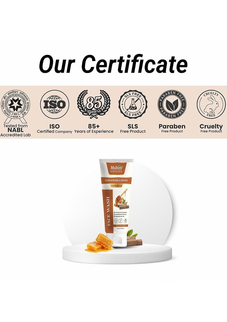 Multani Sandalwood Honey Face Wash 100 Ml