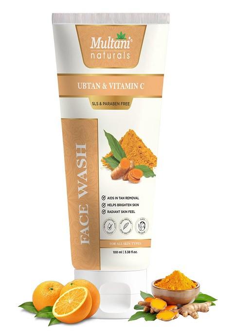 Multani Ubtan Vitamin C Face Wash For Skin Glow Purify Brighten 100 Ml
