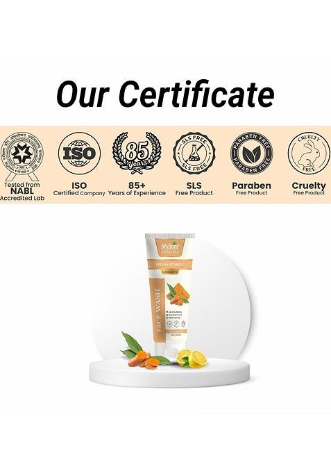 Multani Ubtan Vitamin C Face Wash For Skin Glow Purify Brighten 100 Ml
