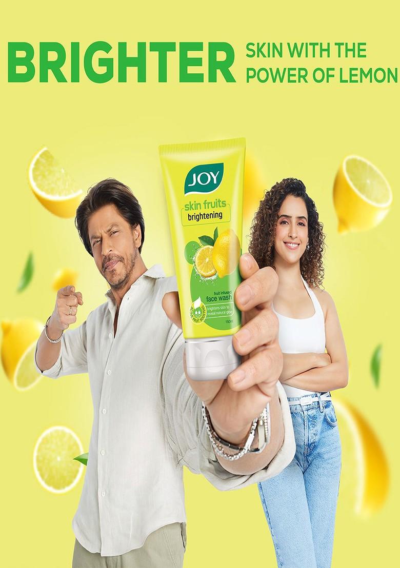 Joy Skin Fruits Lemon Brightening Face Wash To Reveal Natural Glow 150 Ml