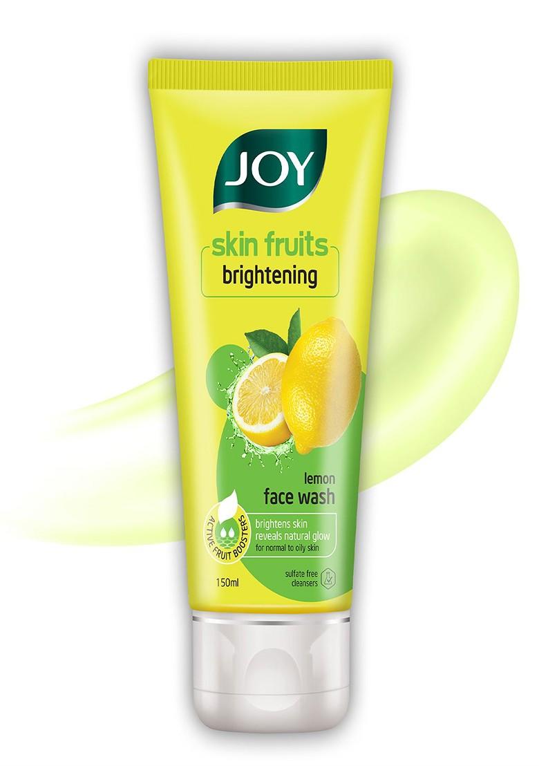 Joy Skin Fruits Lemon Brightening Face Wash To Reveal Natural Glow 150 Ml