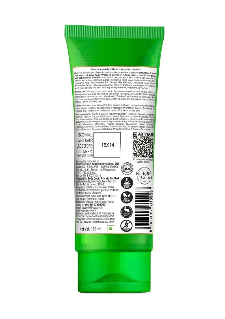 Wow Skin Science Aloe Vera Hydrating Face Wash 100 Ml