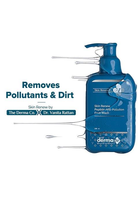 The Derma Co Dr V Skin Renew Peptide Anti Pollution Face Wash 100Ml