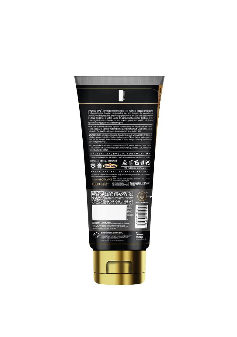 Khadi Natural Charcoal Face Wash To Detoxify Skin 100G