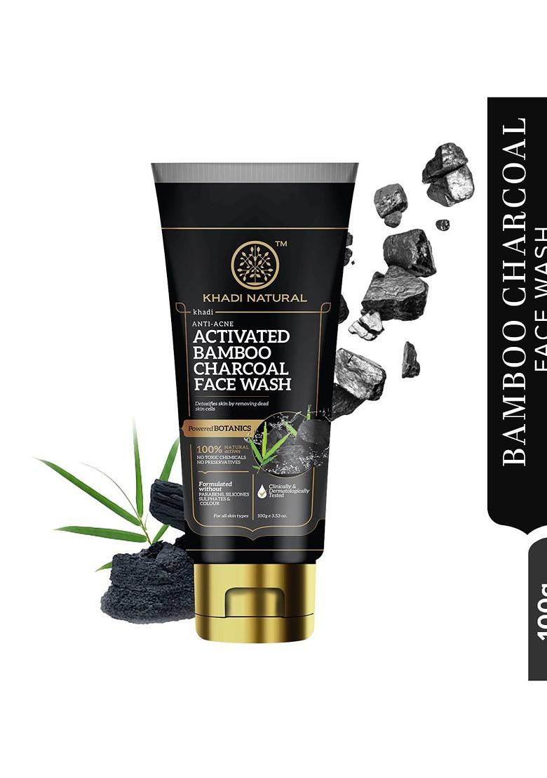 Khadi Natural Charcoal Face Wash To Detoxify Skin 100G