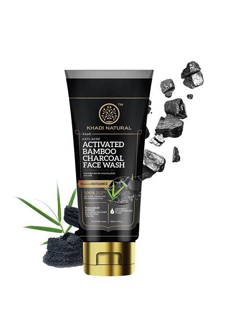 Khadi Natural Charcoal Face Wash To Detoxify Skin 100G