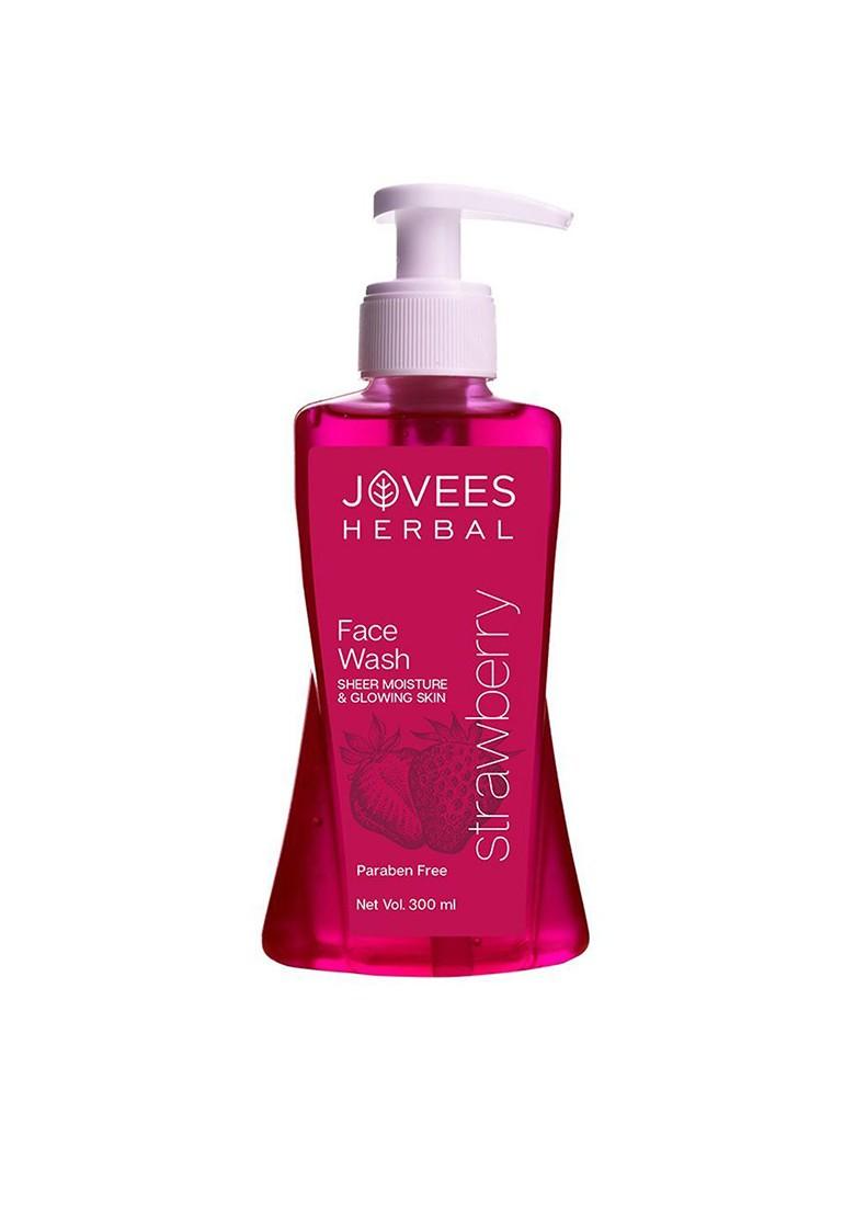 Jovees Strawberry Face Wash With Jojoba Oil For Hydrating Glowing Skin 300 Ml