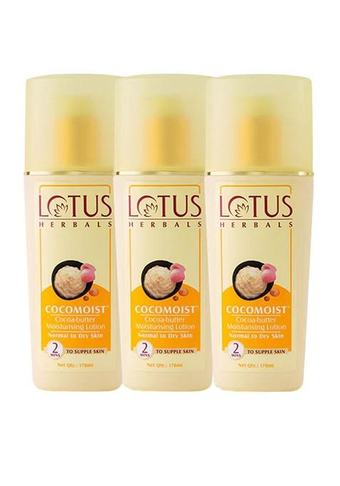 Lotus Herbals Cocomoist Set Of 2 Cocoa Butter Moisturising Lotion 170Ml Each