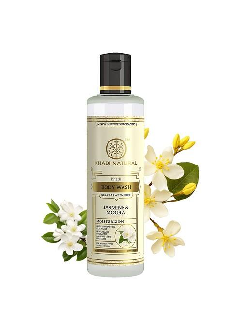 Khadi Natural Jasmine Mogra Body Wash To Refresh Skin 210Ml