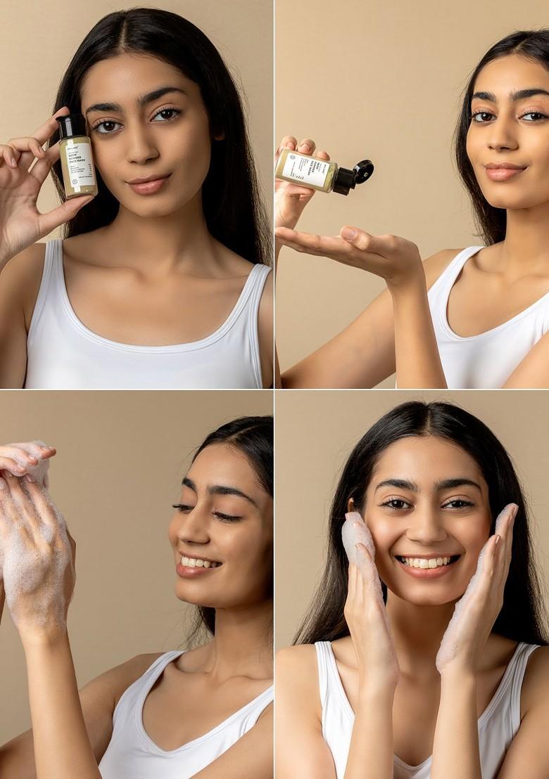 Brillare Neem Powder Face Wash For Acne Pimples|100 Natural Men And Women