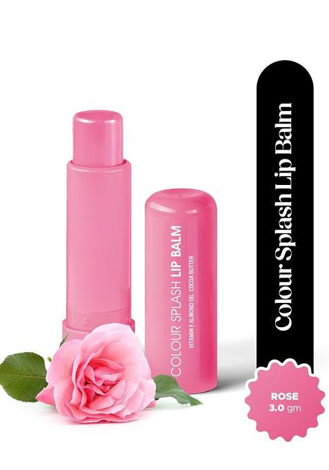 Hilary Rhoda Color Splash Lip Balm With Vitamin E Cocoa Butter 3 G Rose 01