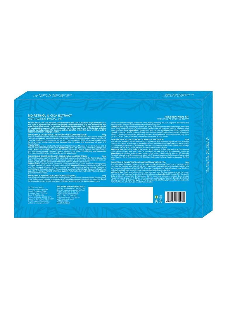 Jovees Bio Retinol Cica Extract Anti Ageing Facial Kit 215G