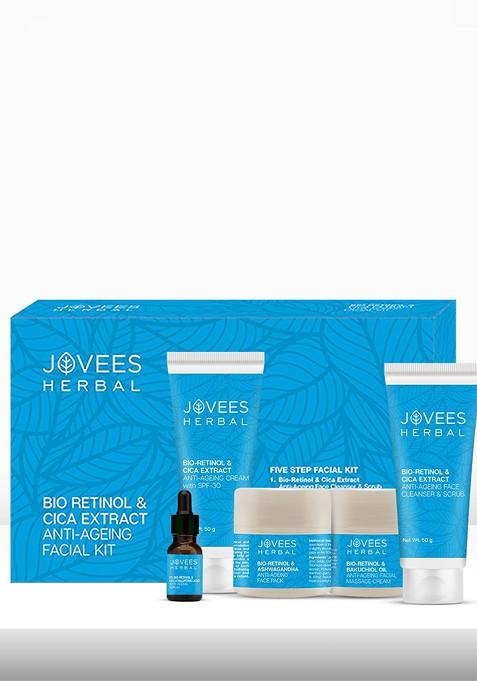 Jovees Bio Retinol Cica Extract Anti Ageing Facial Kit 215G
