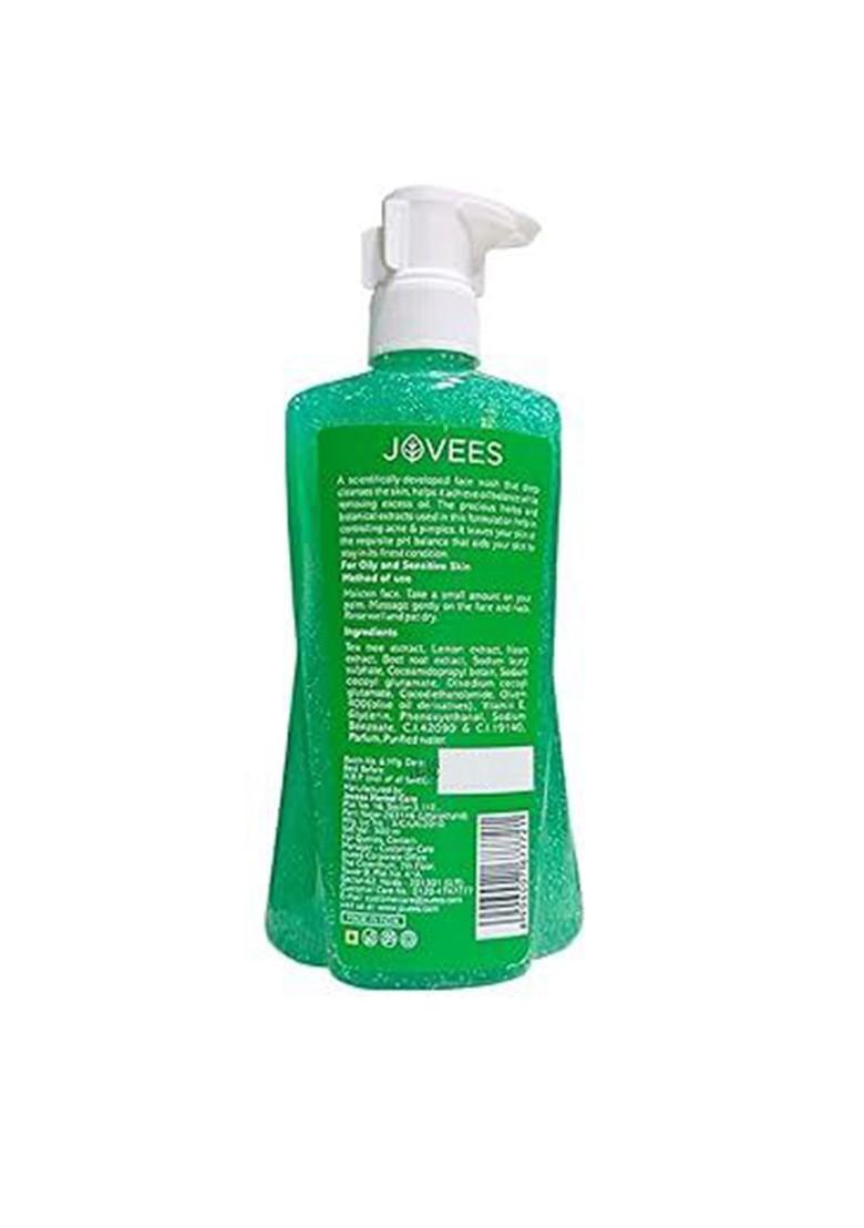 Jovees Tea Tree Oil Control Face Wash For Oily Acne Prone Skin 300 Ml