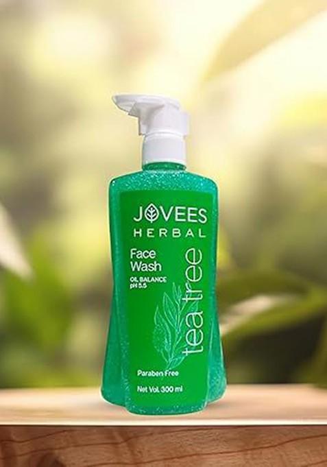 Jovees Tea Tree Oil Control Face Wash For Oily Acne Prone Skin 300 Ml