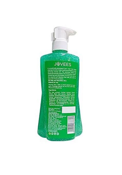 Jovees Tea Tree Oil Control Face Wash For Oily Acne Prone Skin 300 Ml