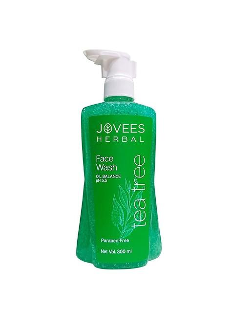 Jovees Tea Tree Oil Control Face Wash For Oily Acne Prone Skin 300 Ml