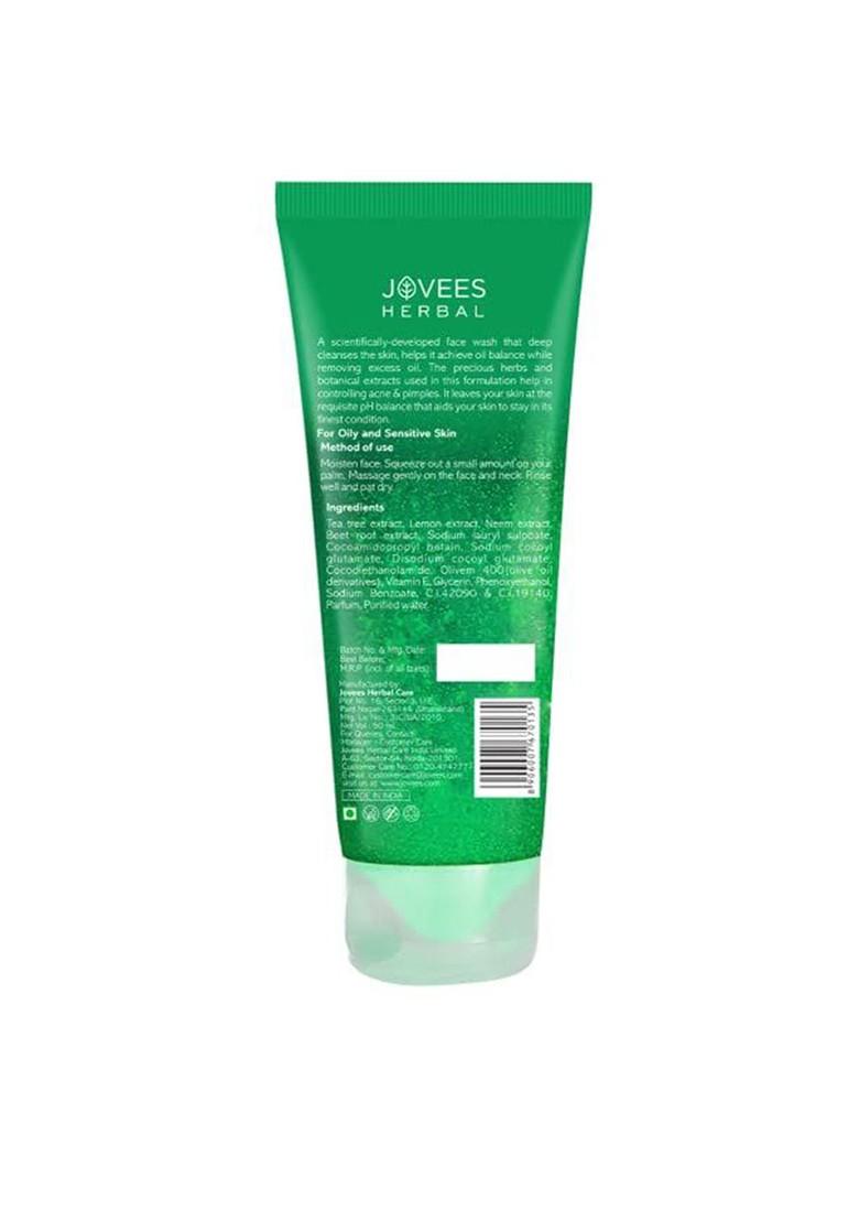 Jovees Tea Tree Face Wash For Acne Prone Skin 50 Ml