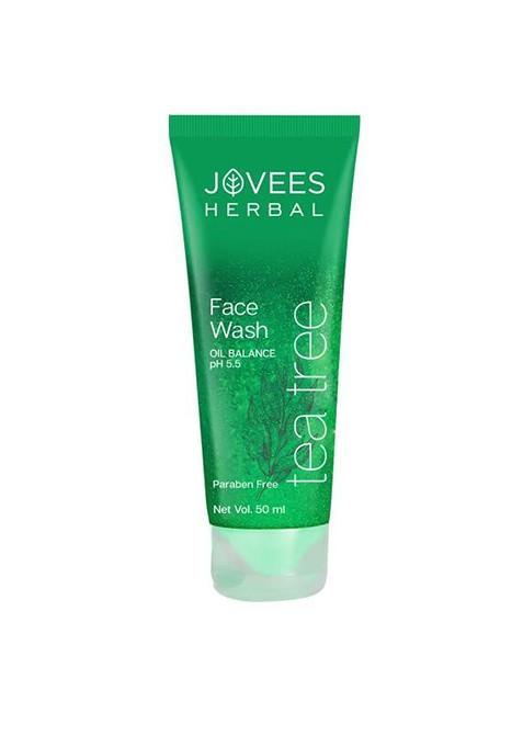 Jovees Tea Tree Face Wash For Acne Prone Skin 50 Ml