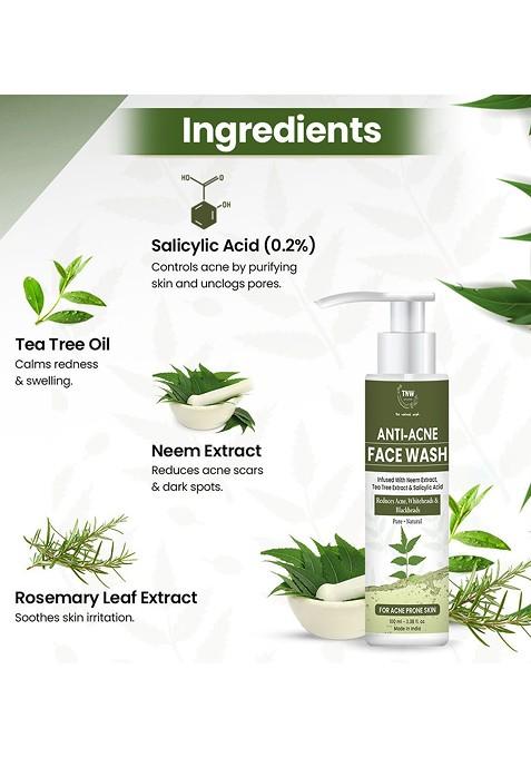Tnw The Natural Wash Anti Acne Face 100 Ml