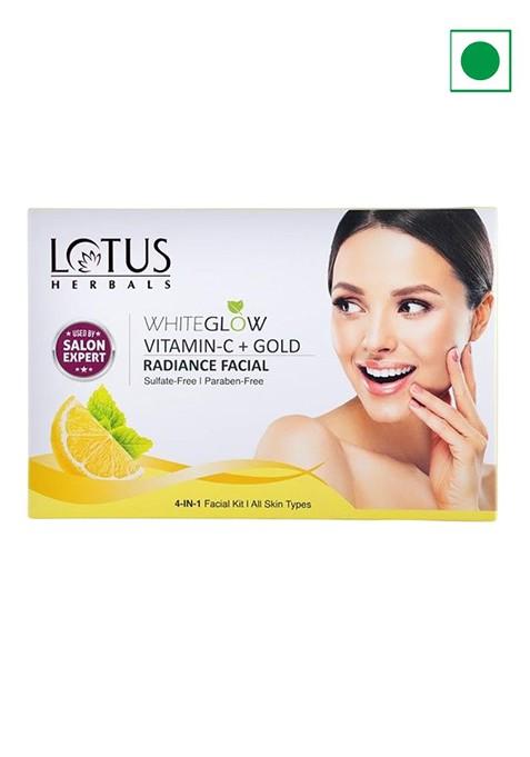 Lotus Herbals Whiteglow 4 In 1Vitamin C Gold Radiance Facial Kit 228G