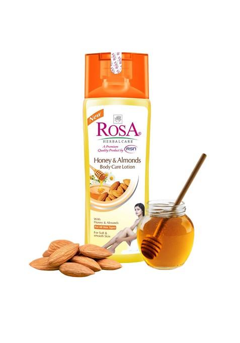 Rosa Honey Almond Lotion With Vitamin E For Deep Hydration 500Ml
